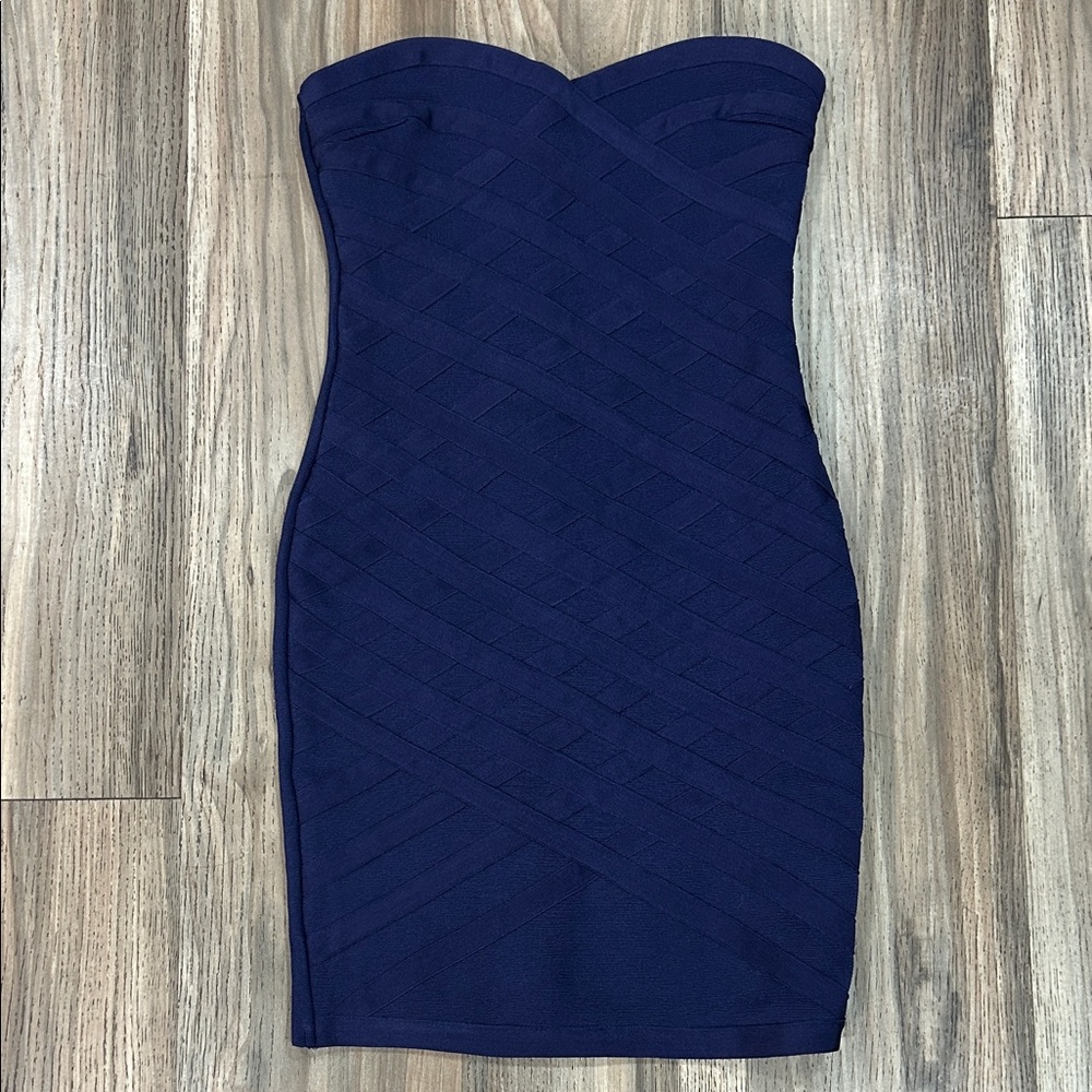 Windsor Strapless Navy Dress